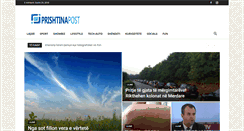 Desktop Screenshot of prishtinapost.com